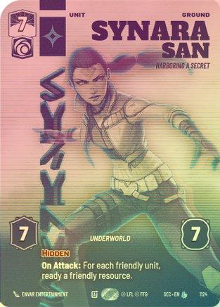 Synara San - Harboring a Secret (Prestige Foil) - 1124 - Legendary (Foil)