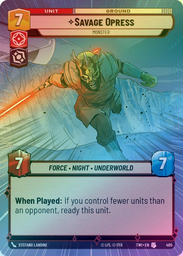 Savage Opress - Monster (Hyperspace) - 405 - Uncommon (Foil)