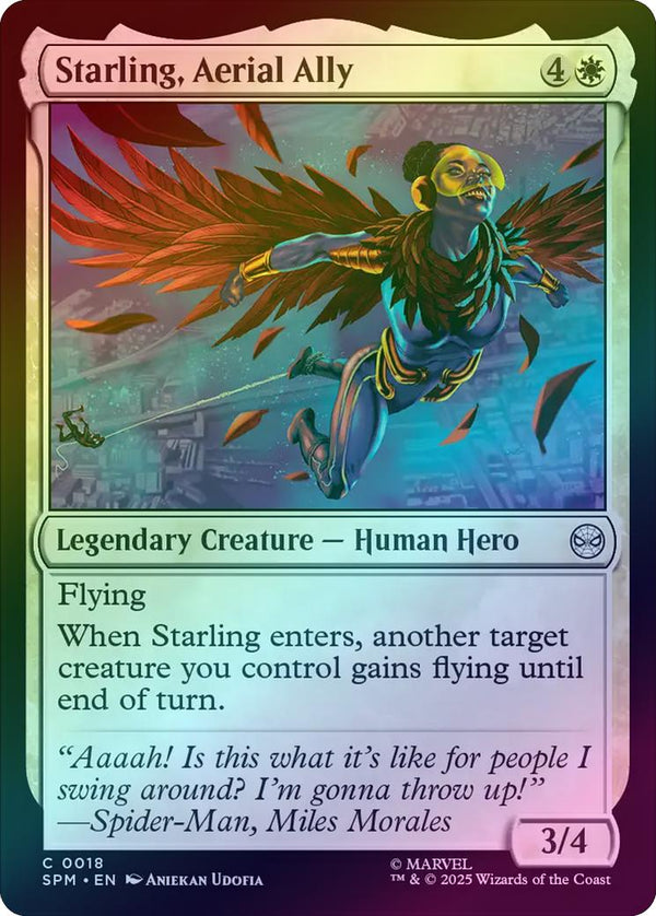 Starling, Aerial Ally (Foil) (SPM)