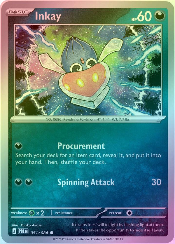 Inkay - 051/084 - Common - Reverse Holo