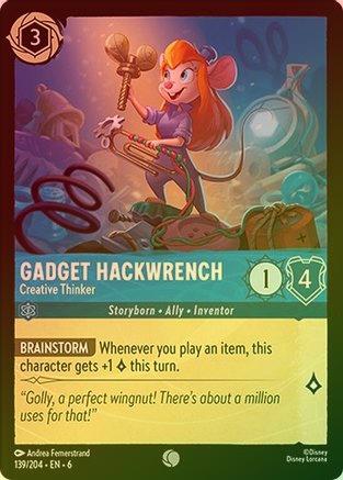 Gadget Hackwrench (Creative Thinker) - 139/204 - Common (Foil)