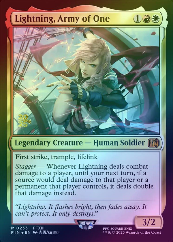 Lightning, Army of One - Prerelease Promo (Foil) (PFIN)