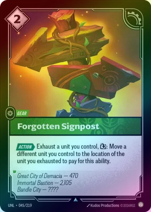 Forgotten Signpost - 045/219 - Uncommon (Foil)