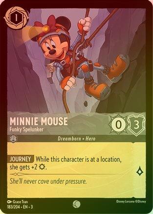 Minnie Mouse (Funky Spelunker) - 183/204 - Common (Foil)