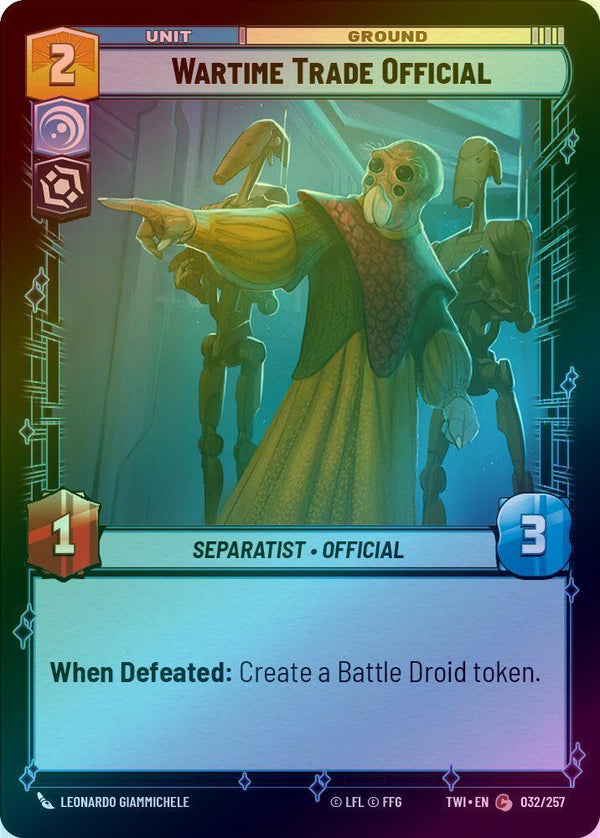 Wartime Trade Official - 032/257 - Common (Foil)