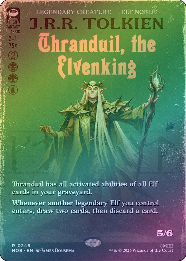 Thranduil, the Elvenking - Book Cover (Foil) (HOB) (Pre-Order)