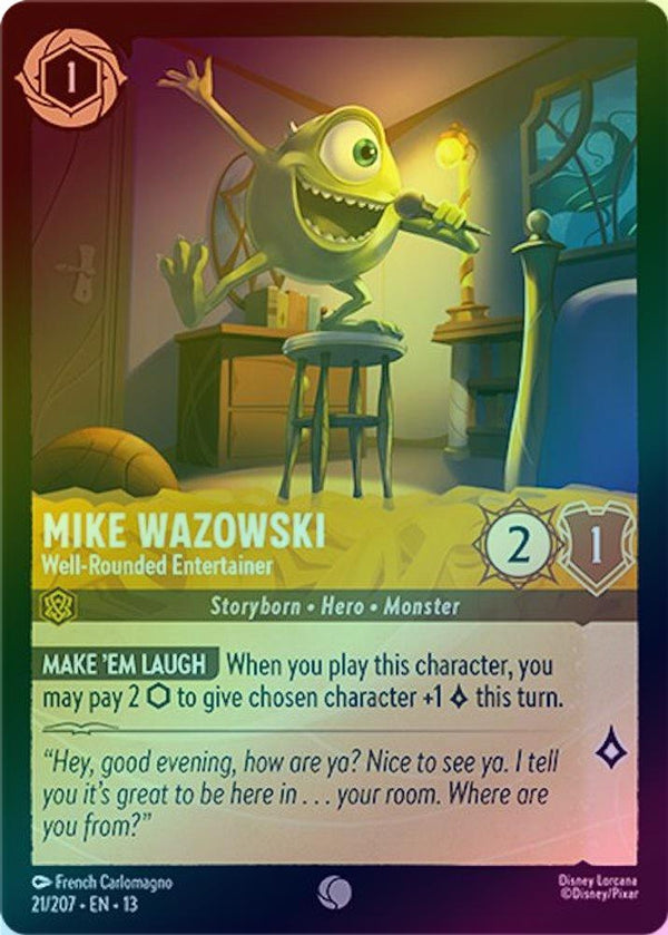 Mike Wazowski (Well-Rounded Entertainer) - 21/207 - Common (Foil)