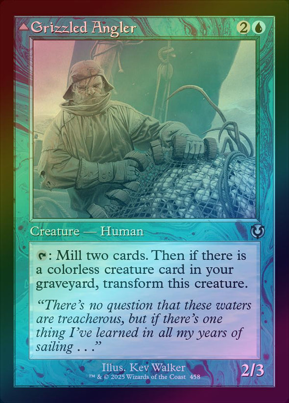Grizzled Angler // Grisly Anglerfish - Retro Frame (Foil) (INR)