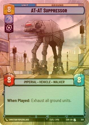 AT-AT Suppressor (Hyperspace) - 305 - Uncommon (Foil)