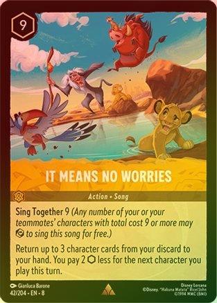 It Means No Worries - 42/204 - Rare (Foil)