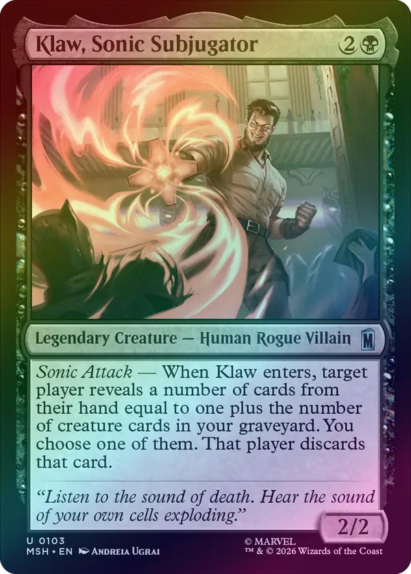 Klaw, Sonic Subjugator (Foil) (MSH) (Pre-Order)