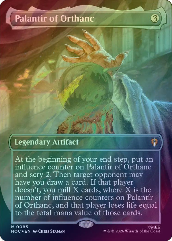 Palantír of Orthanc - Borderless (Surge Foil) (HOC)