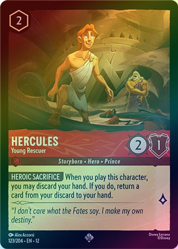 Hercules (Young Rescuer) - 123/204 - Super Rare (Foil)