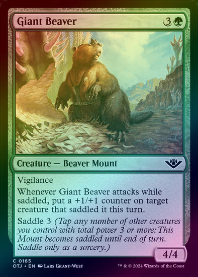 Giant Beaver (Foil) (OTJ)