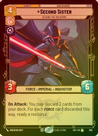 Second Sister - Seeking the Holocron - 686 - Rare (Foil)
