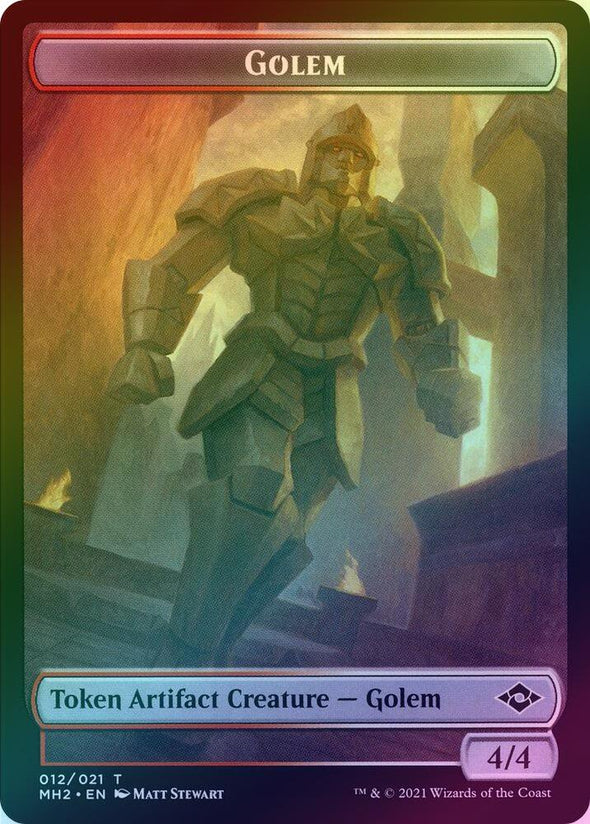 Clue (015) // Golem (Foil) (MH2 Token)