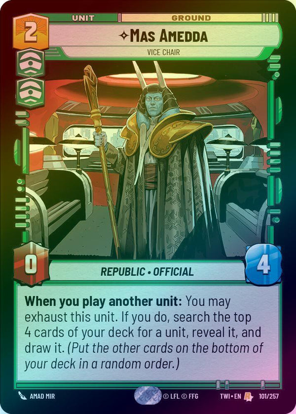 Mas Amedda - Vice Chair - 101/257 - Rare (Foil)