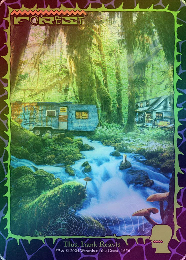 Forest (1656) - Brain Dead: Lands (Rainbow Foil) (SLD)