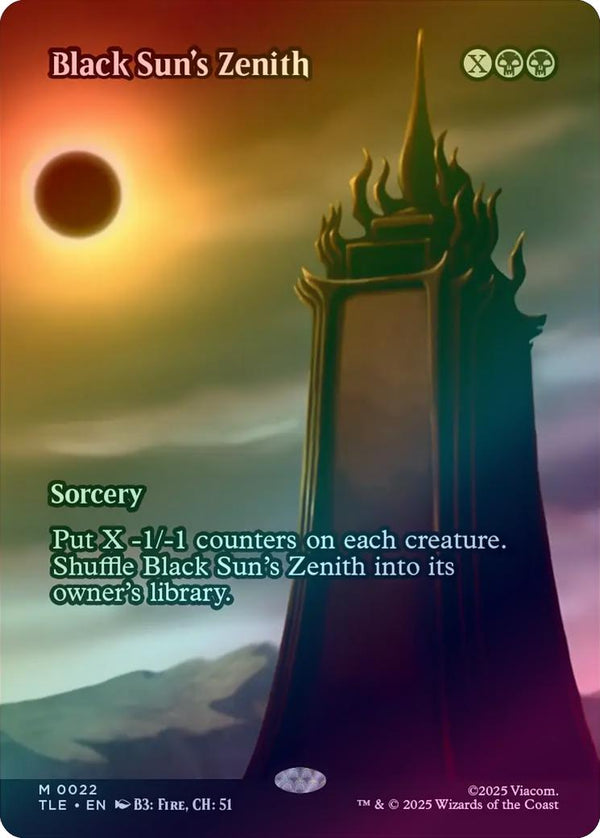 Black Sun's Zenith - Borderless Source Material (Foil) (TLE)