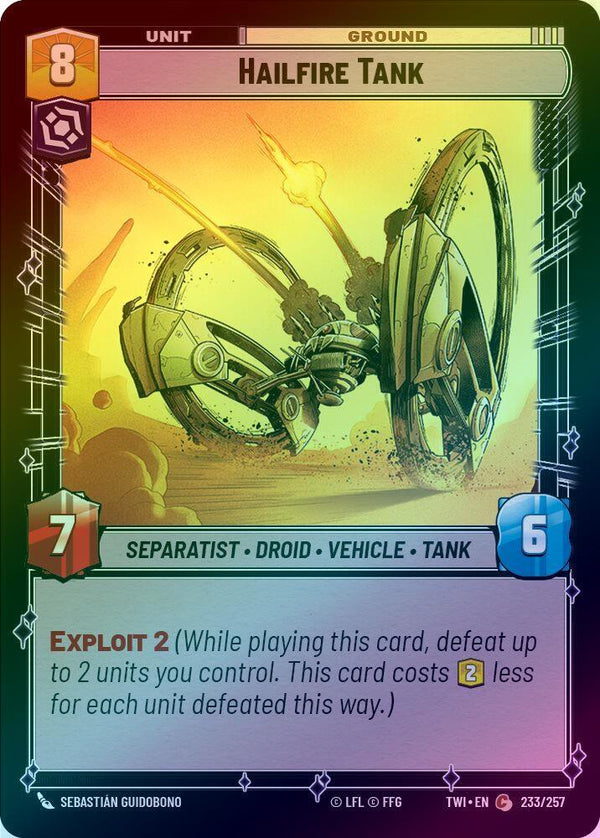 Hailfire Tank - 233/257 - Common (Foil)