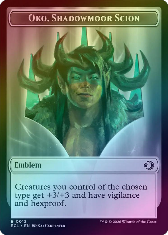 Oko, Shadowmoor Scion // Elk Token (Foil) (TECL)