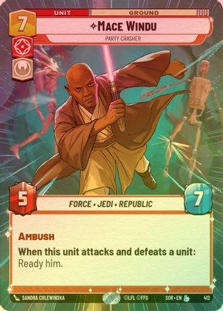 Mace Windu - Party Crasher (Hyperspace) - 412 - Legendary (Foil)