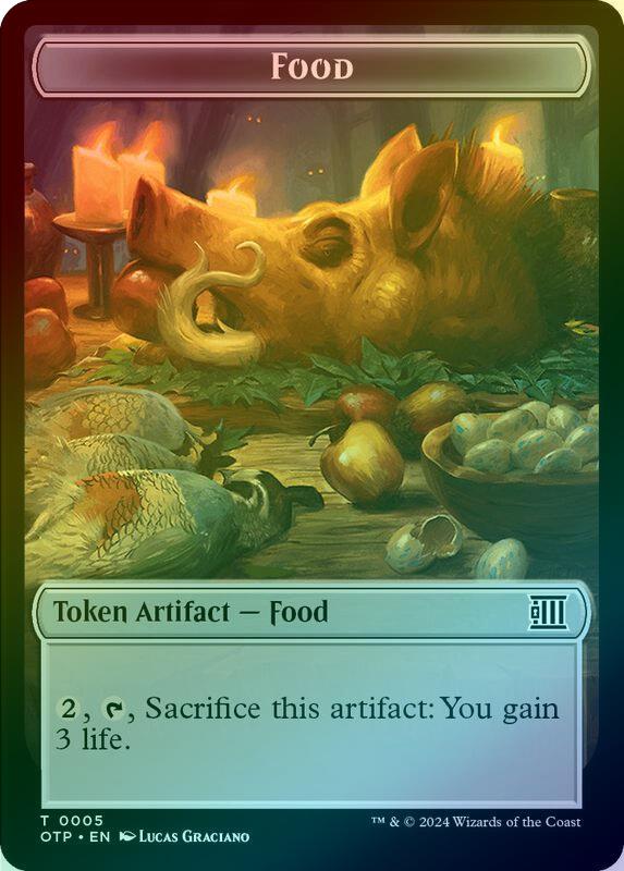 Treasure // Food (005) Token (Foil) (TOTJ)