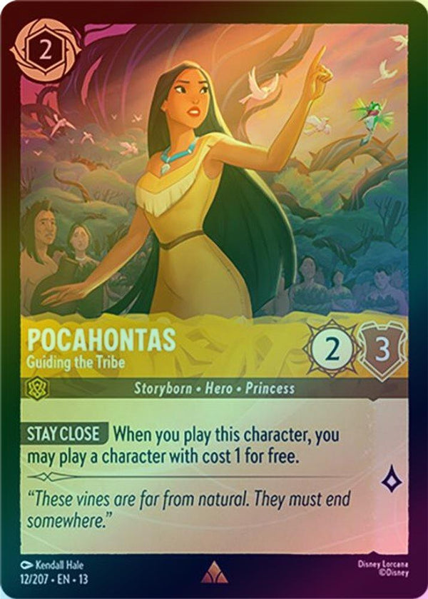 Pocahontas (Guiding the Tribe) - 12/207 - Rare (Foil)