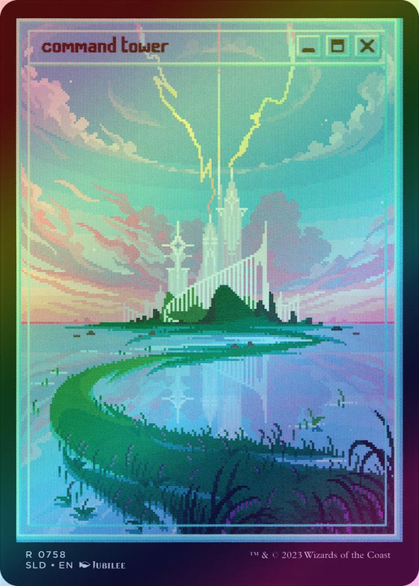 Command Tower - Pixel Lands 02.jpg (Foil) (SLD)