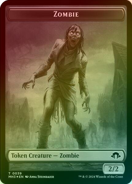 Zombie // Insect (027) Token (Ripple Foil) (TMH3)