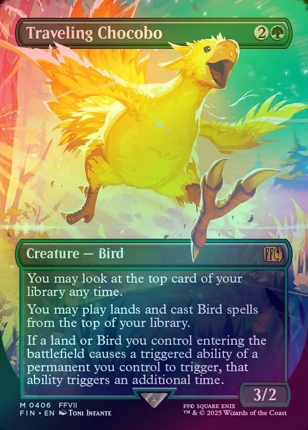 Traveling Chocobo - Borderless (Foil) (FIN)