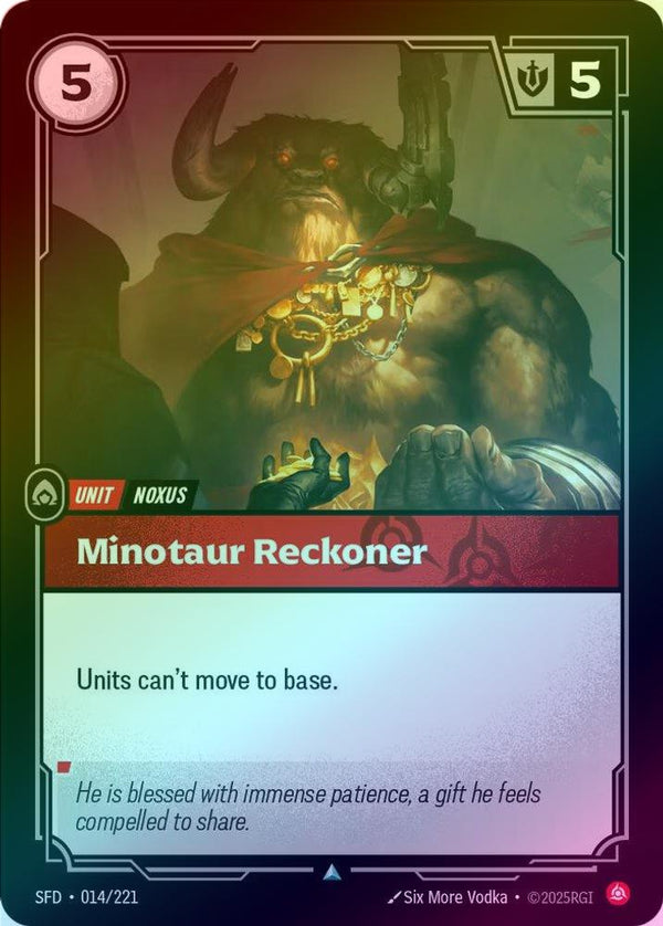 Minotaur Reckoner - 014/221 - Uncommon (Foil)