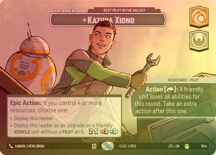 Kazuda Xiono - Best Pilot in the Galaxy (Showcase) - 1014 - Rare (Foil)