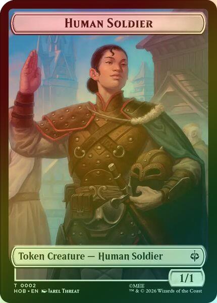 Human Soldier // Treasure (013) Token (Foil) (THOB)
