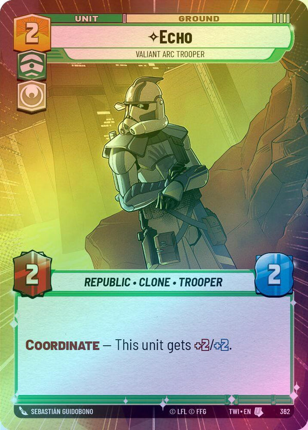 Echo - Valiant ARC Trooper (Hyperspace) - 362 - Uncommon (Foil)