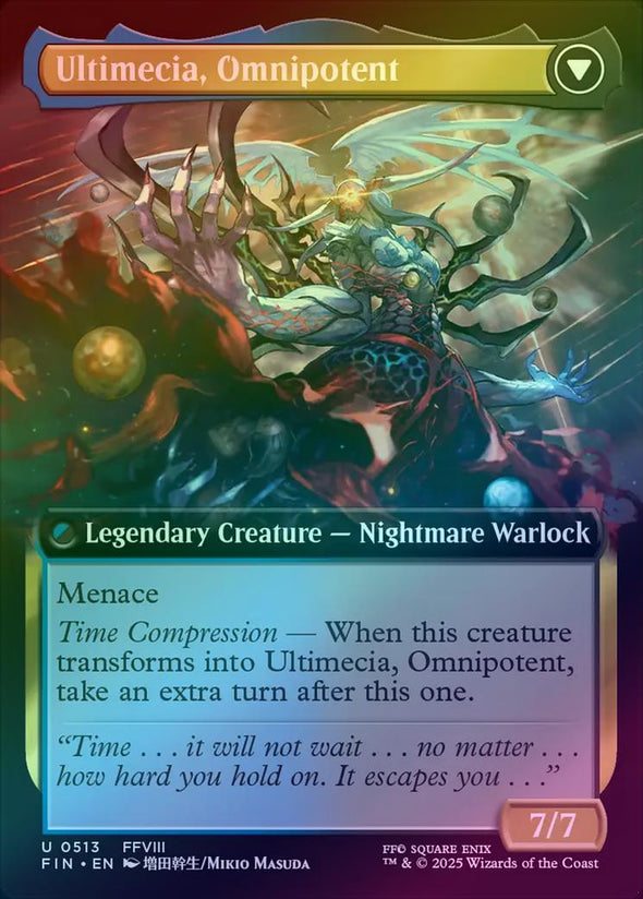 Ultimecia, Time Sorceress // Ultimecia, Omnipotent - Extended Art (Foil) (FIN)