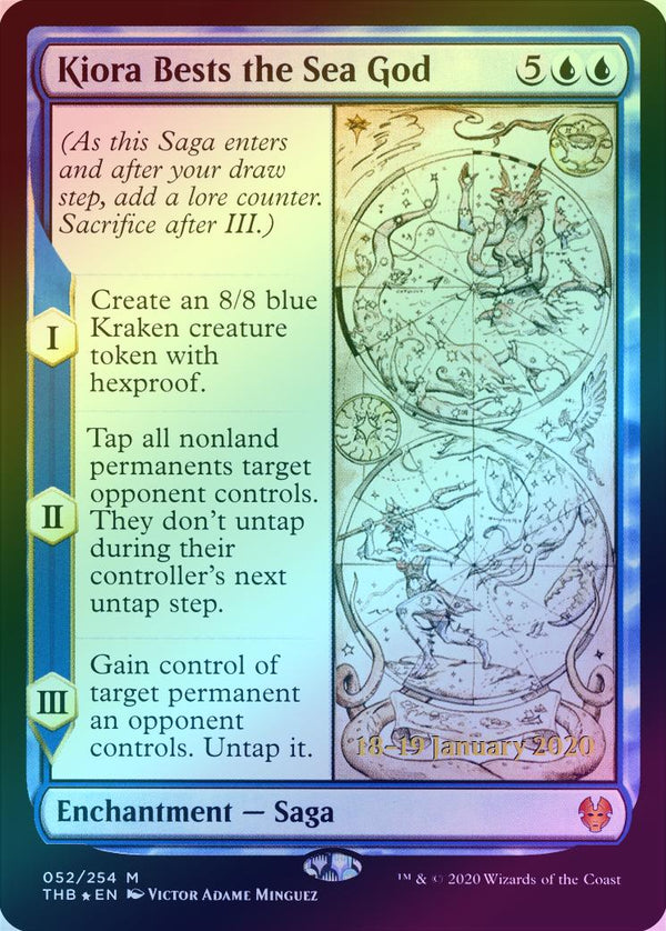 Kiora Bests the Sea God - Prerelease Promo (PTHB) (Foil)
