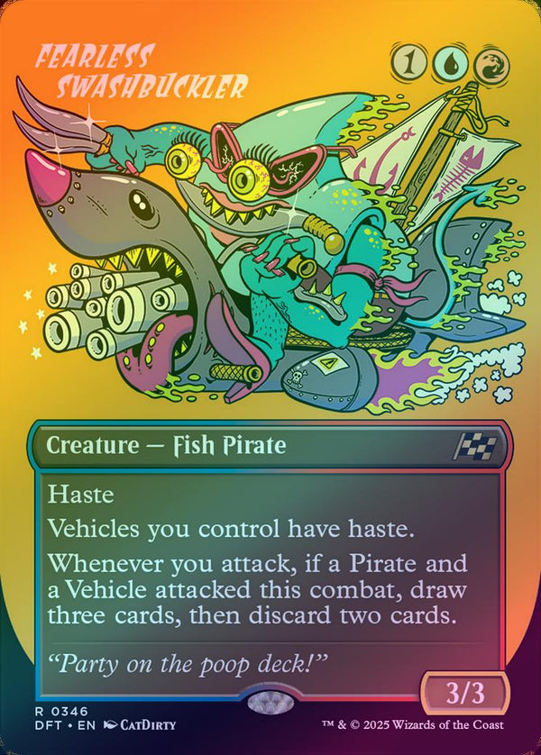 Fearless Swashbuckler - Borderless Rude Rider (Foil) (DFT)
