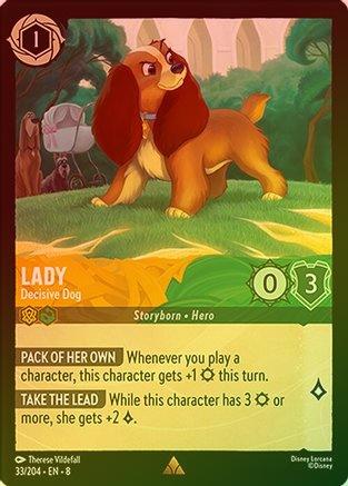 Lady (Decisive Dog) - 33/204 - Rare (Foil)