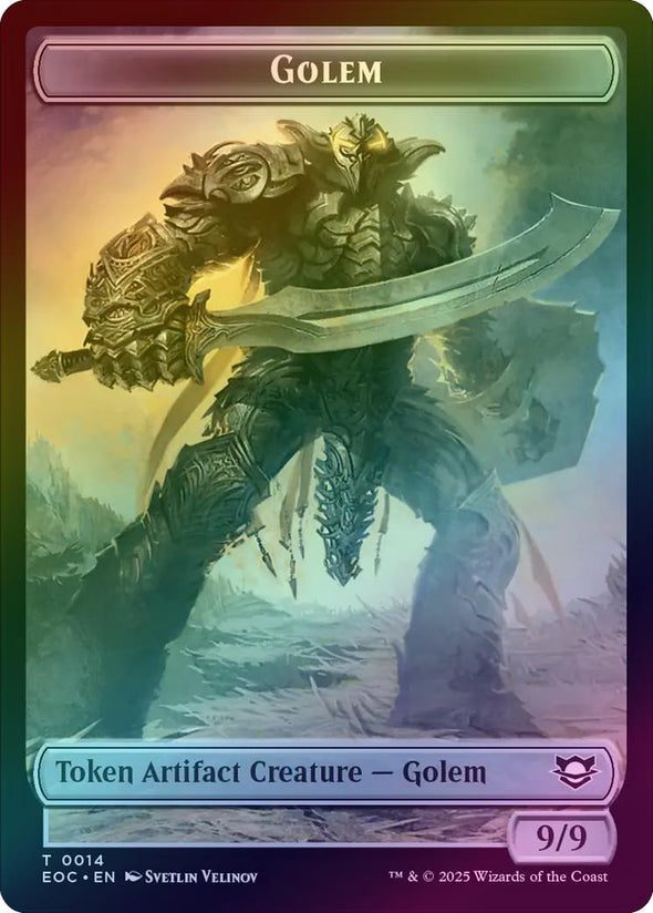 Golem // Elemental Token (Foil) (TEOC)