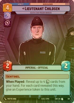 Lieutenant Childsen - Death Star Prison Warden (Hyperspace) - 301 - Uncommon (Foil)