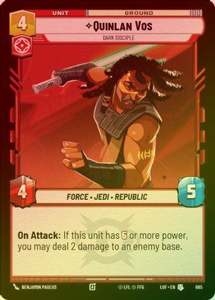 Quinlan Vos - Dark Disciple - 665 - Uncommon (Foil)