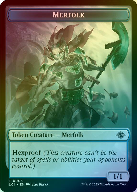 Treasure (002) // Merfolk Token (Foil) (TREX)