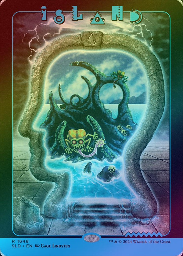 Island (1648) - Brain Dead: Lands (Rainbow Foil) (SLD)