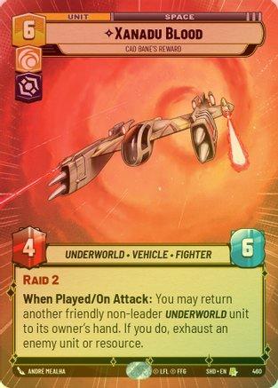 401 Games Canada - Xanadu Blood - Cad Bane's Reward (Hyperspace) - 460 - Rare (Foil) 401 Games Canada - Xanadu Blood - Cad Bane's Reward (Hyperspace) - 460 - Rare (Foil)