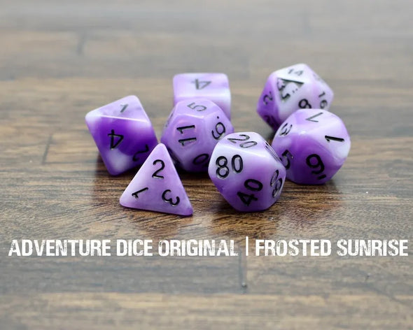 Adventure Dice - 7 Piece Set - Frosted Sunrise