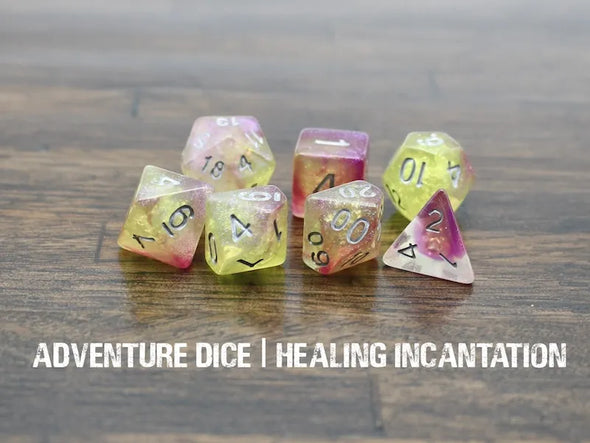 Adventure Dice - 7 Piece Set - Healing Incantation