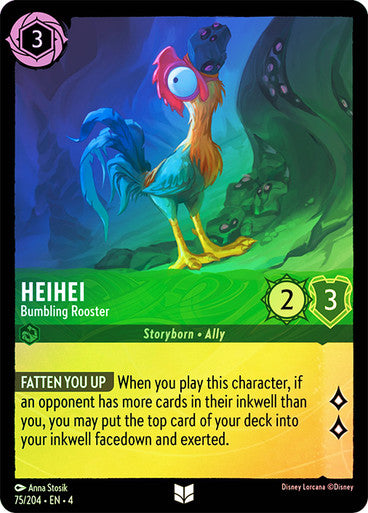 Heihei (Bumbling Rooster) - 75/204 - Uncommon (Foil)