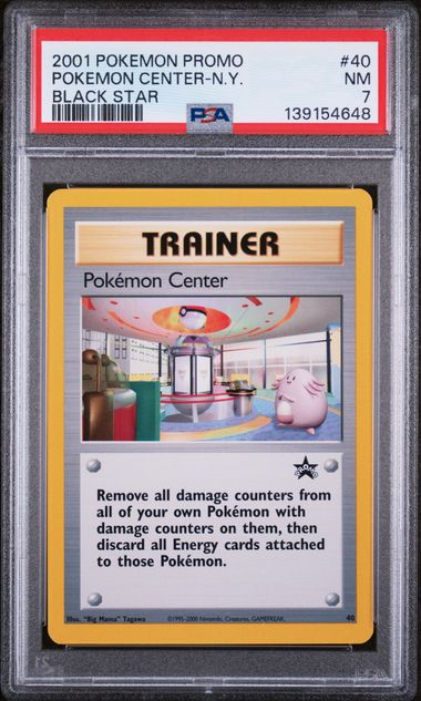 POKEMON CENTER-N.Y. (40) - POKEMON PROMO - BLACK STAR - NM 7