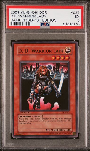 D.D. WARRIOR LADY (027) - YUGIOH DCR-DARK CRISIS - DARK CRISIS-1ST EDITION - EX 5